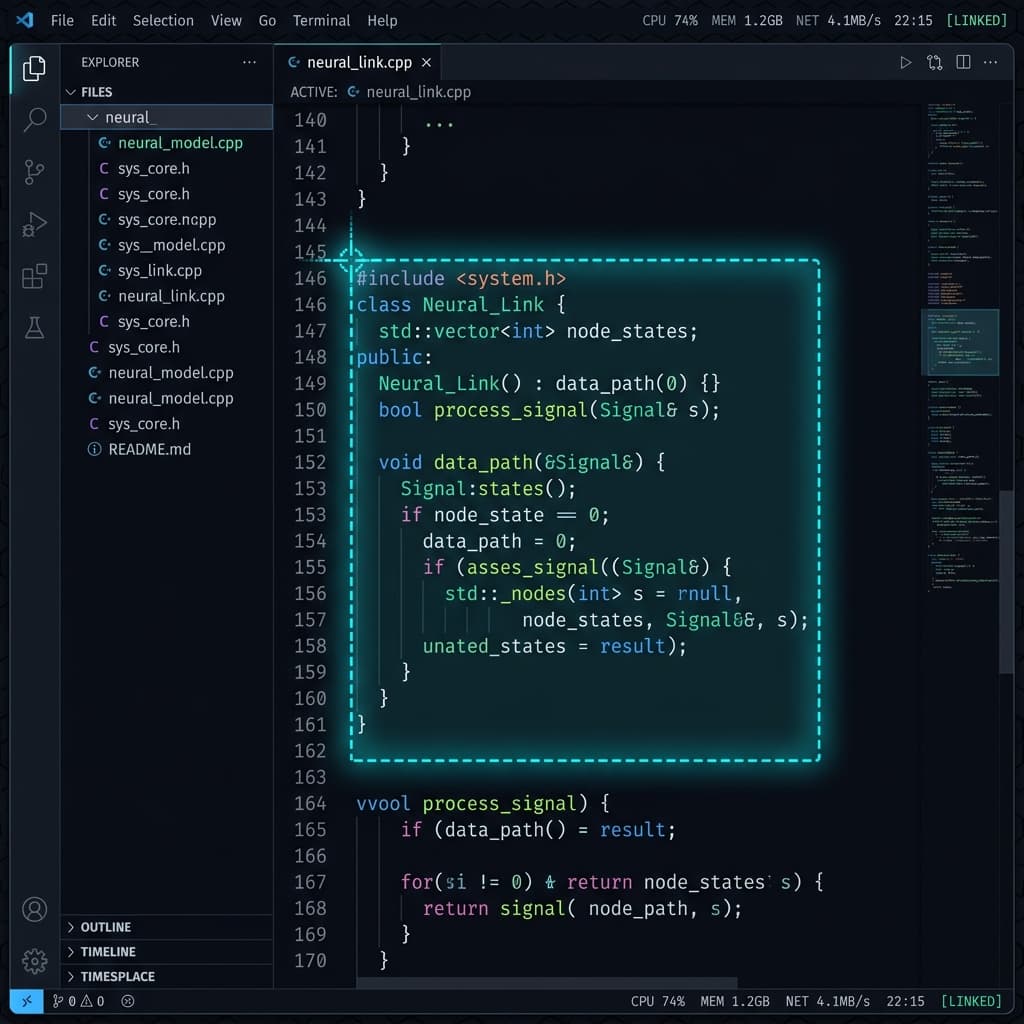 Selecting a screen region for AI context